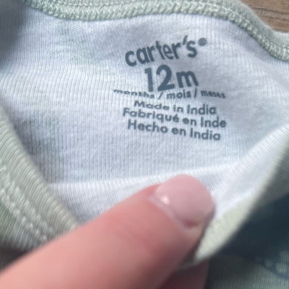 Infant Baby 12M Carter's Dinosaur long sleeve top & pants Set - Picture 4 of 6